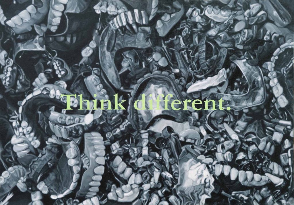 Think different, 2023, уље на платну, 70x100цм