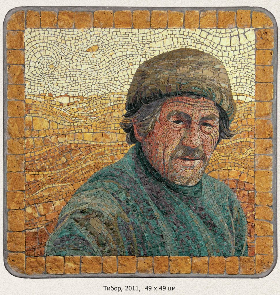 Tibor, 2011, mozaik, 49x49 cm, Privatna kolekcija, Pančevo